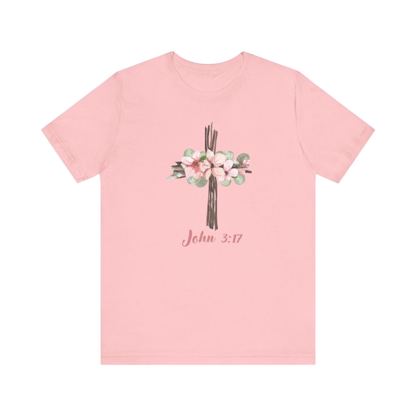 Floral John 3:17 Tee