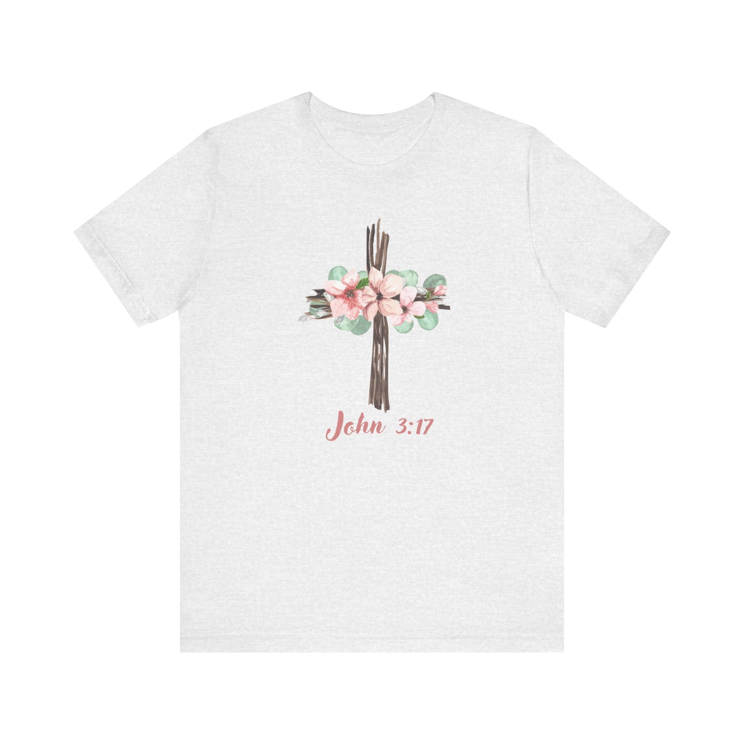 Floral John 3:17 Tee