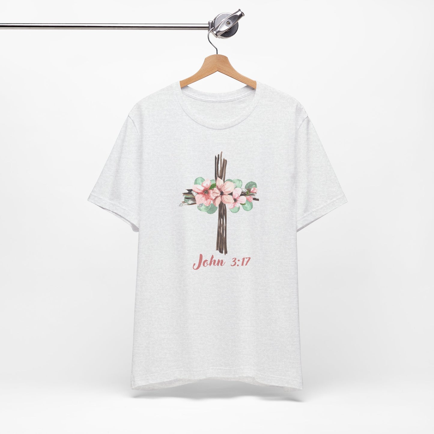 Floral John 3:17 Tee