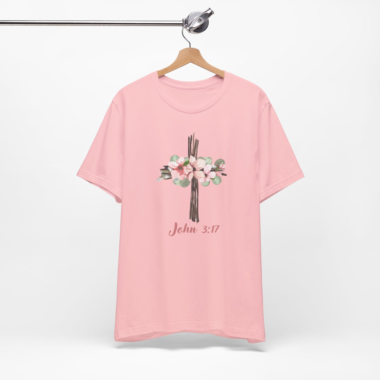 Floral John 3:17 Tee