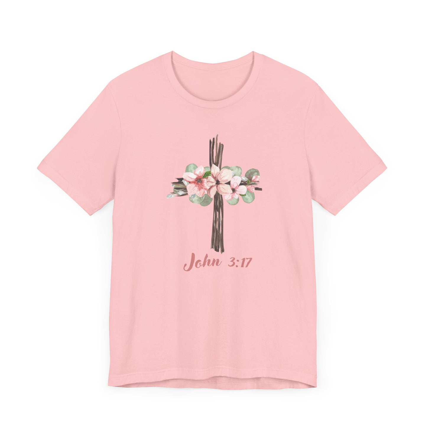 Floral John 3:17 Tee