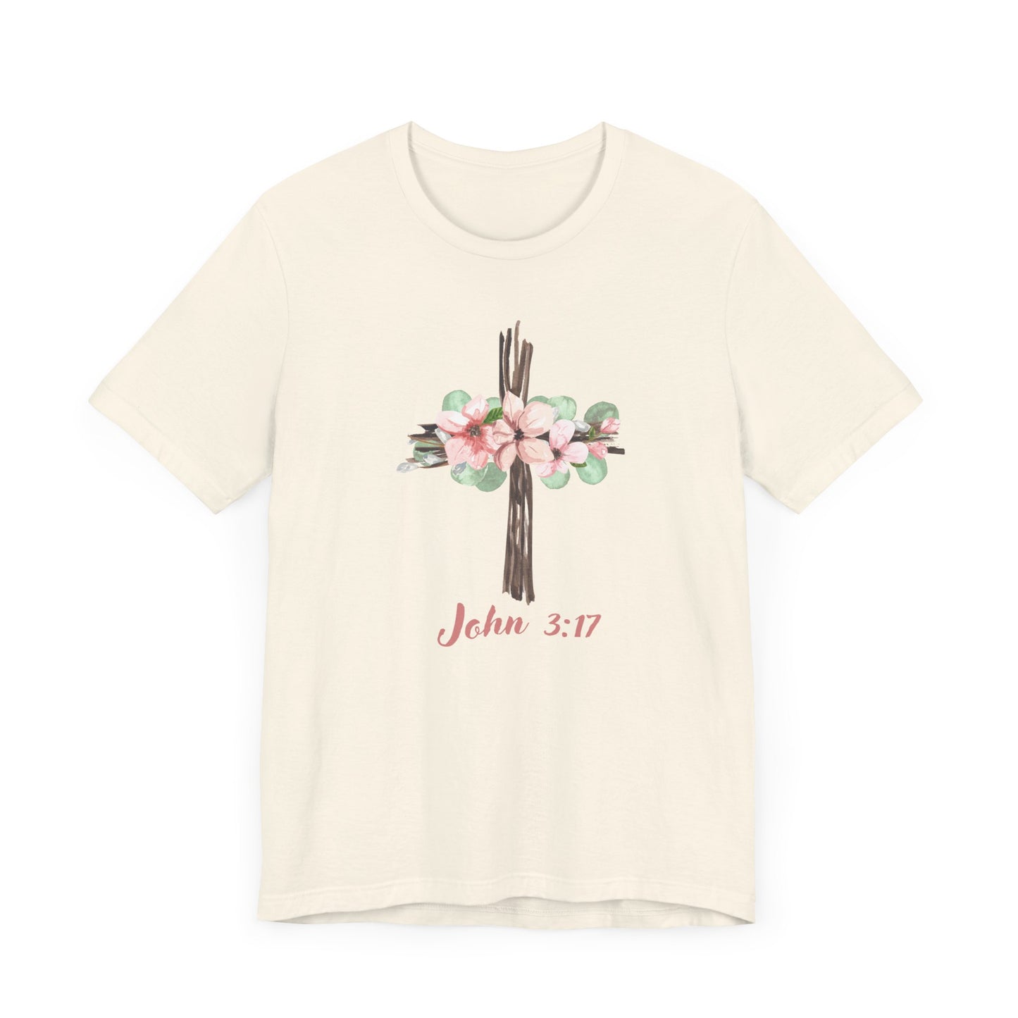 Floral John 3:17 Tee