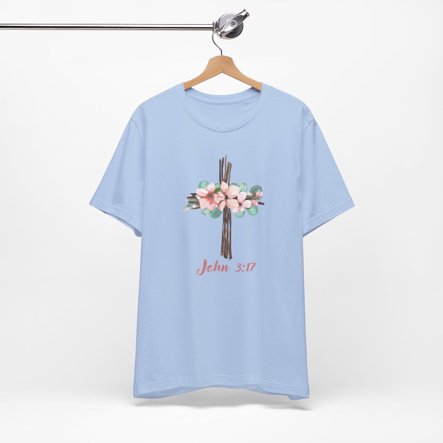 Floral John 3:17 Tee